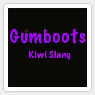 Gumboots kiwi slang Sticker